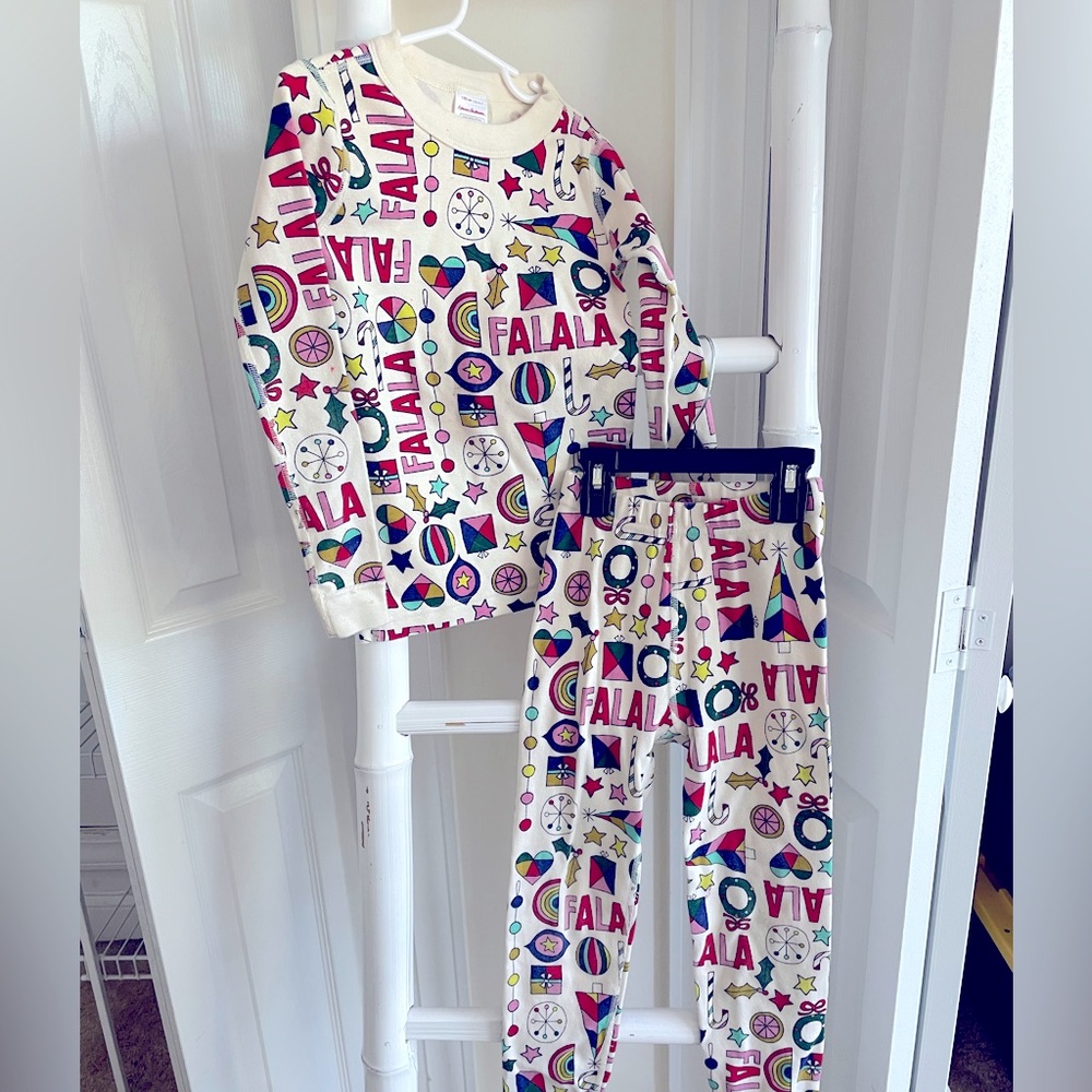 Hanna Andersson Holiday / Christmas PJs 6-7yo 120cm
